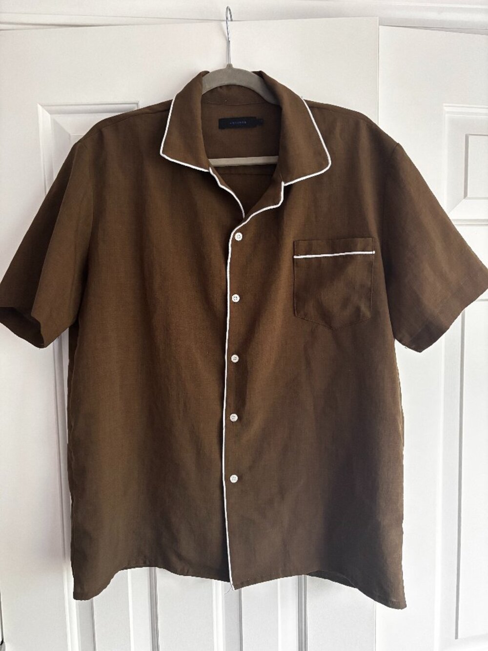 Dark Green Arrange Button Down